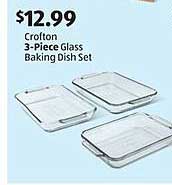 Crofton 3-Piece Glass Baking Dish Set