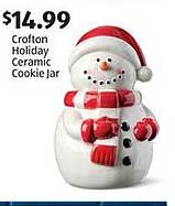 Crofton Holiday Ceramic Cookie Jar