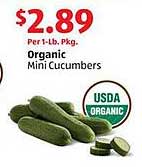 Organic Mini Cucumbers