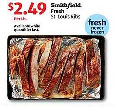 Smithfield Fresh St. Louis Ribs