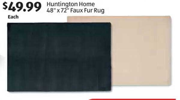 Huntington Home Faux Fur Rug