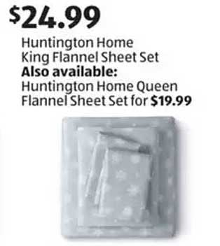 Huntington Home King Flannel Sheet Set