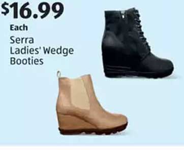 Serra Ladies' Wedge Booties