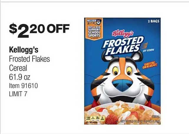 Kellogg's Frosted Flakes Cereal