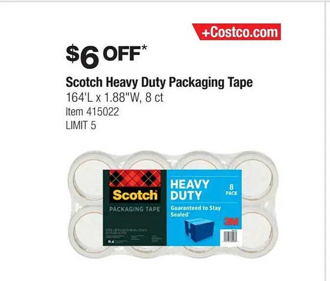 Scotch Heavy Duty Packaging Tape