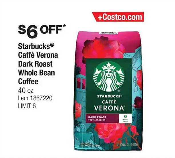 Starbucks® Caffè Verona Dark Roast Whole Bean Coffee