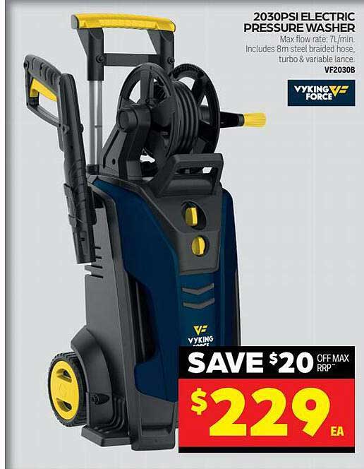 Autopro 2030psi Electric Pressure Washer Vyking Force