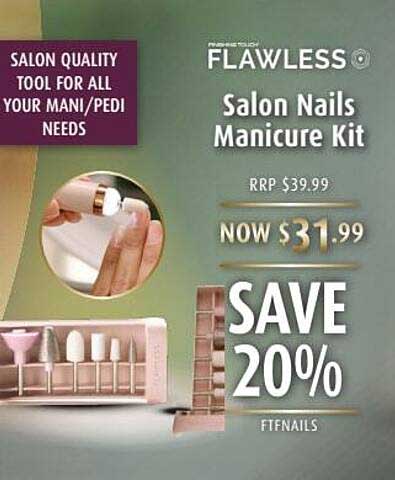 Shaver Shop Flawless Salon Nails Manicure Kit