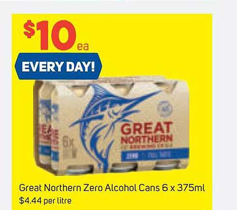Shaver Shop Great Northern Zero Alcohol Cans 6 X 375ml