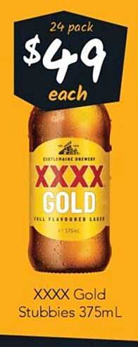 Xxxx Gold Stubbies Offer at Cellarbrations - 1Catalogue.com.au
