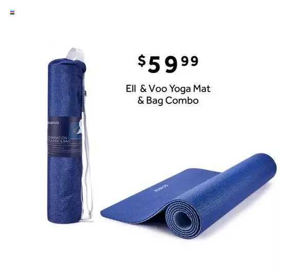 Rebel Ell & Voo Yoga Mat & Bag Combo