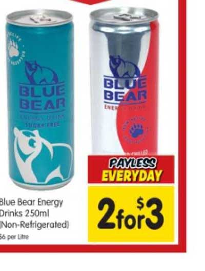 SPAR Blue Bear Energy Drinks 250ml