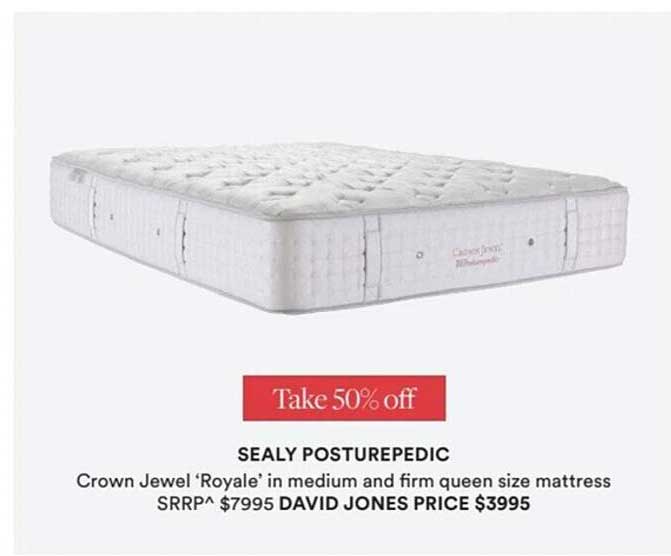 david jones sealy posturepedic mattress