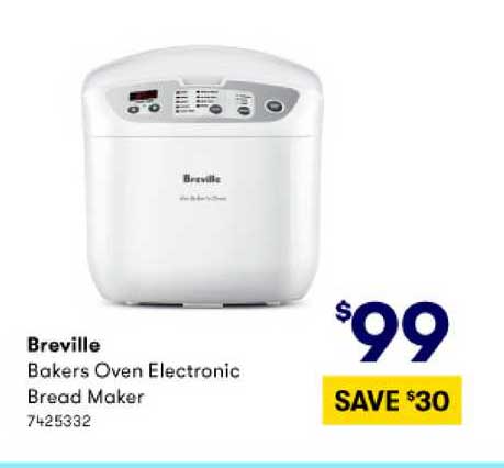 BIG W Breville Bakers Oven Electronic Bread Maker