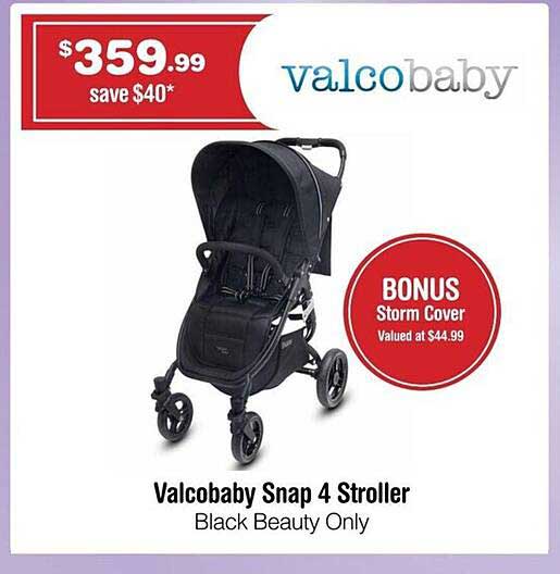 Baby Kingdom Valcobaby Snap 4 Stroller Black Beauty Only