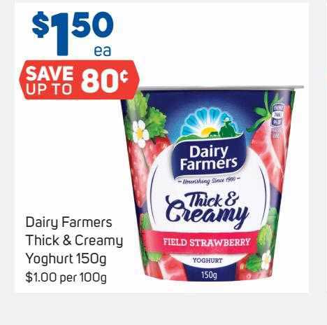 Dairy Farmers Thick & Creamy Yoghurt Offer at Foodland - 1Catalogue.com.au
