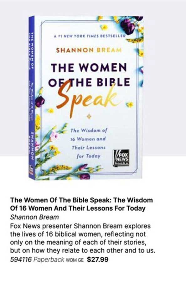 women of the bible speak by shannon bream