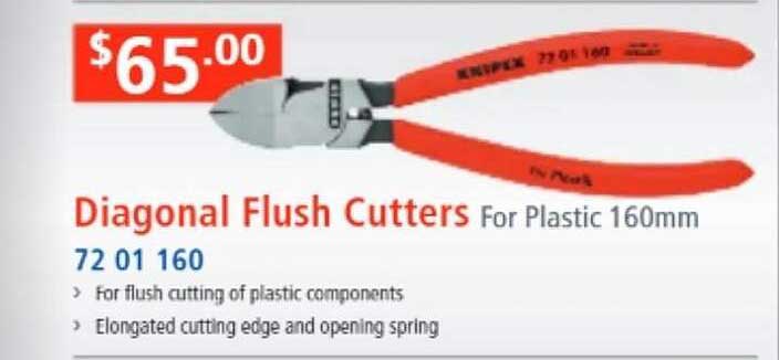 Burson Auto Parts Diagonal Flush Cutters For Plastic 160mm