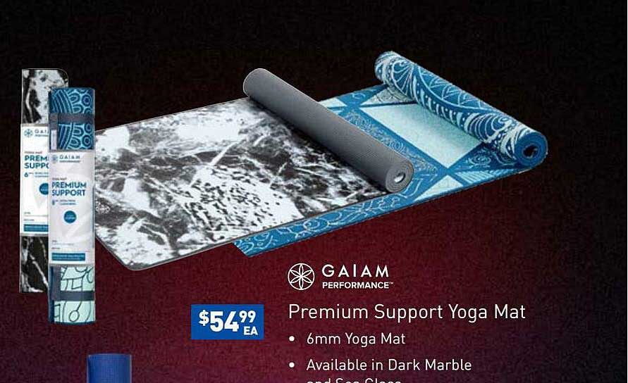 Gaiam Performance Premium Support Yoga Mat Offer at Intersport ...