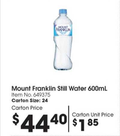 Campbells Wholesale Mount Franklin Still Water