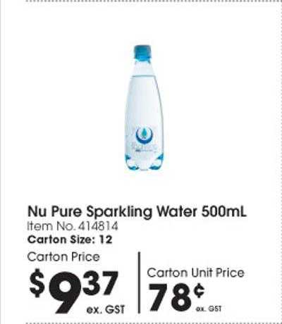 Campbells Wholesale Nu Pure Sparkling Water