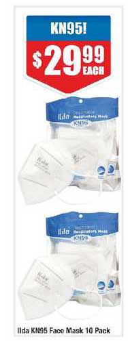 Chemist Warehouse Ilda Kn95 Face Mask 10 Pack