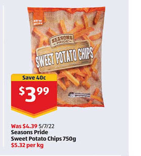 ALDI Seasons Pride Sweet Potato Chips