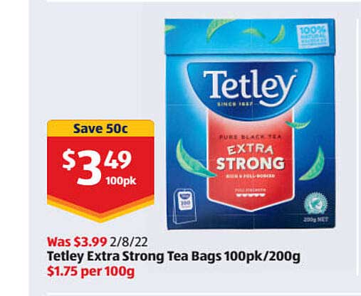 ALDI Tetley Extra Strong Tea Bags