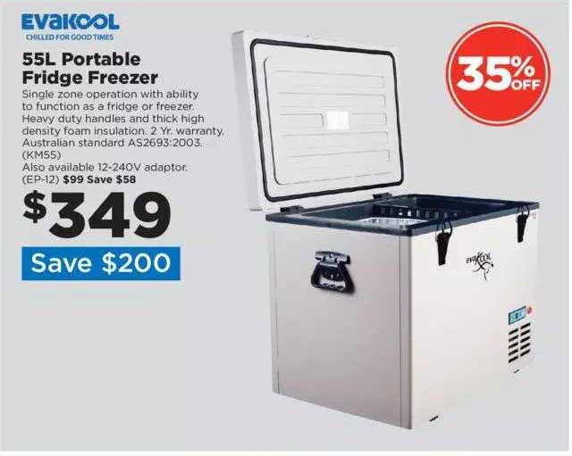 Repco Evakook 55l Portable Fridge Freezer