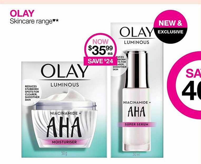 Olay Skincare Range Offer at Priceline