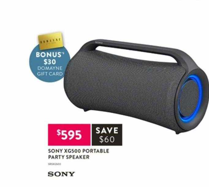 Domayne Sony Xg500 Portable Party Speaker