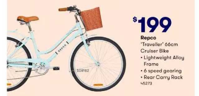 repco traveller commuter bike 66cm