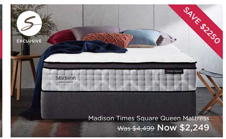 madison times square mattress sale