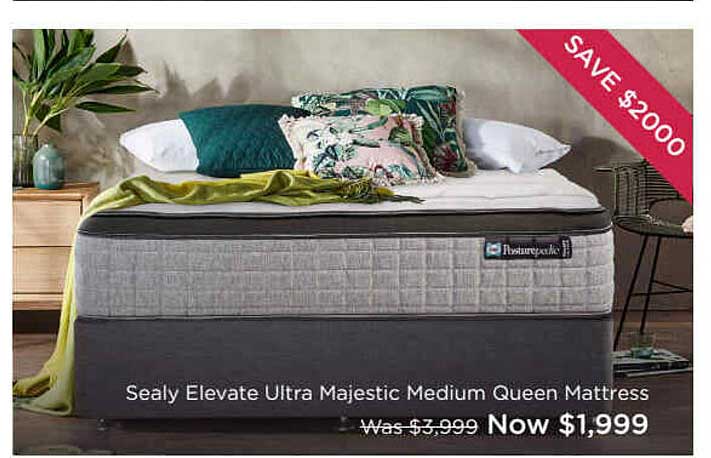 Snooze Sealy Elevate Ultra Majestic Medium Queen Mattress