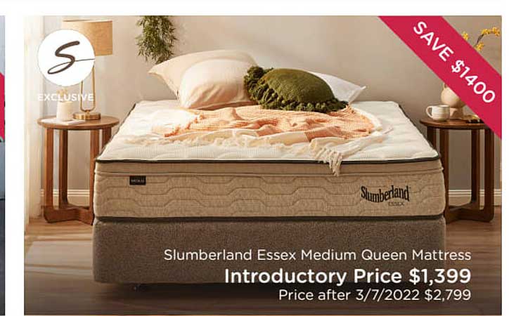 Snooze Slumberland Essex Medium Queen Mattress