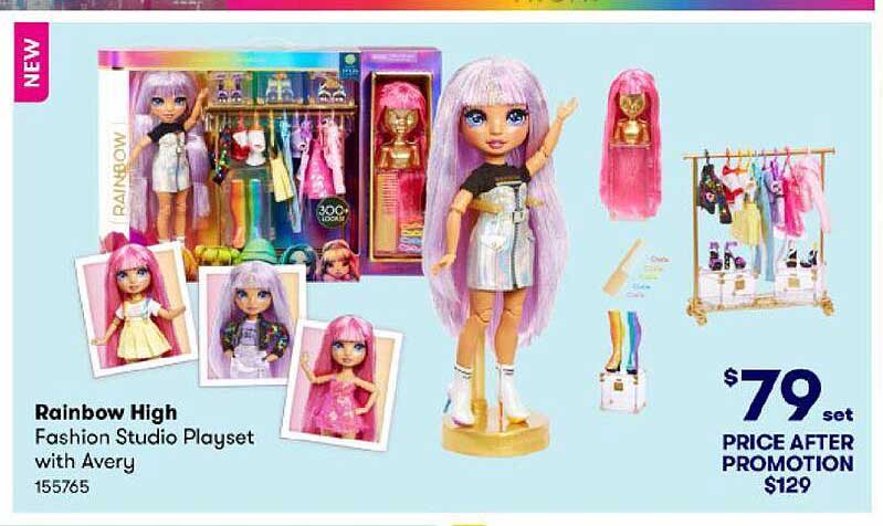 Rainbow High Fashion Studio Playset With Avery Offer at BIG W ...