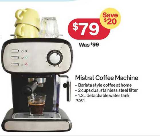 Australia Post Mistral Coffee Machine