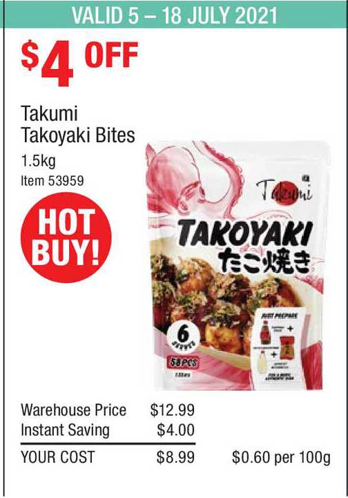 Costco Takumi Takoyaki Bites