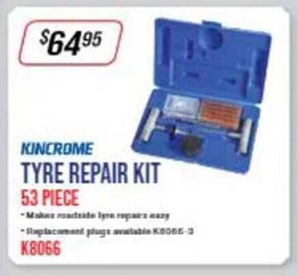 Burson Auto Parts Kincrome Tyre Repair Kit 53 Piece