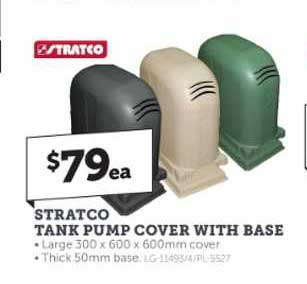 Stratco Stratco Tank Pump Cover With Base