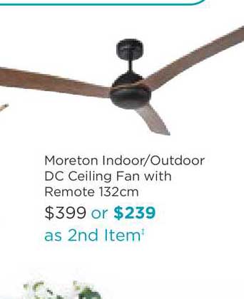 Early Settler Moreton Indoor Outdoor Dc Ceiling Fan With Remote 132cm