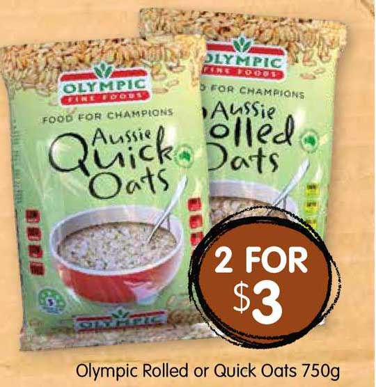 Olympic Rolled Or Quick Oats Offer at Spudshed - 1Catalogue.com.au
