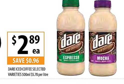 Dare Intense Iced Coffee Offer at Woolworths