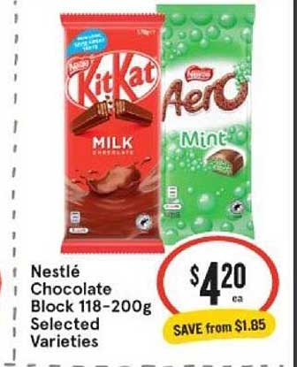 Nestlé Chocolate Block Offer at IGA - 1Catalogue.com.au