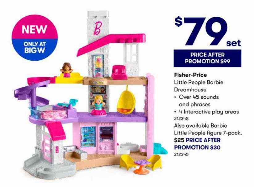 BIG W Fisher-price Little People Barbie Dreamhouse