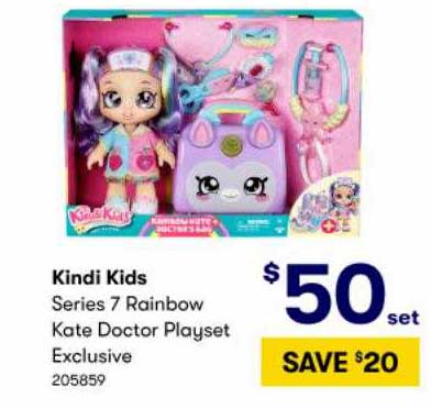 BIG W Kindi Kids Series 7 Rainbow Kate Doctor Playset