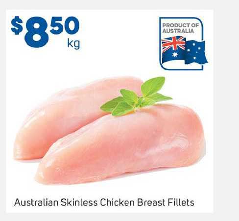 Foodland Australian Skinless Chicken Breast Fillets