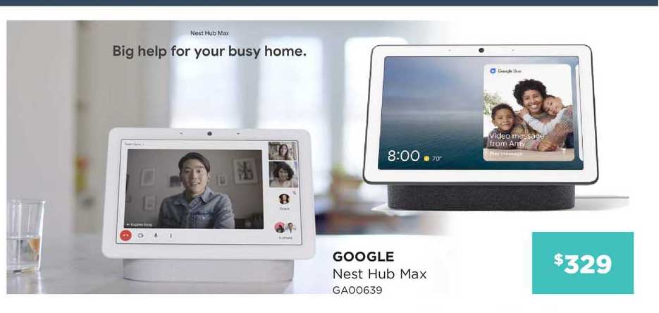Bing Lee Google Nest Hub Max