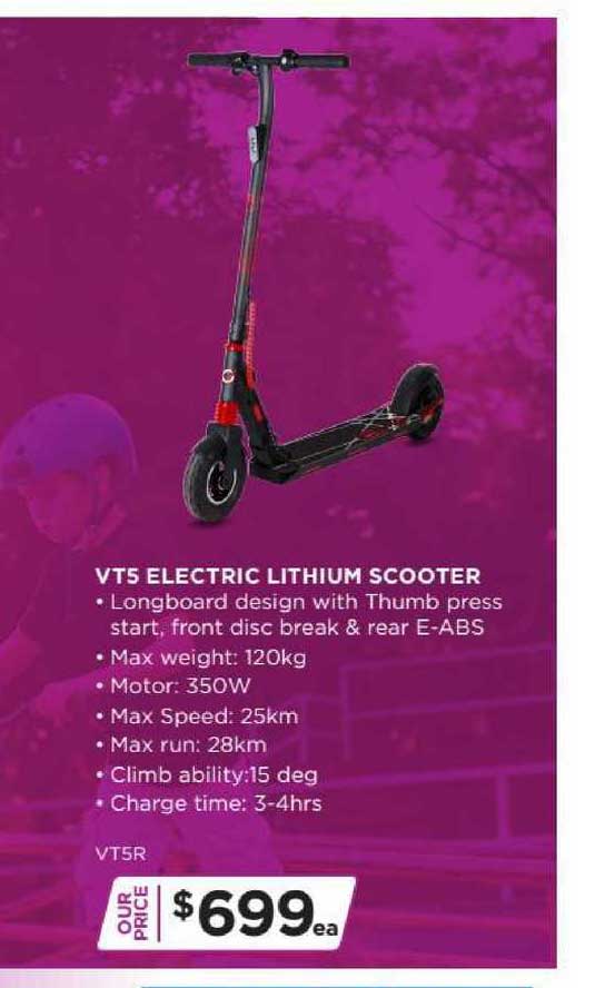 SportsPower VT5 Electric Lithium Scooter
