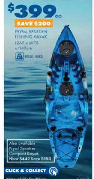 Pryml Spartan Ip Fishing Kayak Pack Offer At Bcf